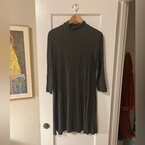 Amour Vert Gray Turtle Neck Dress